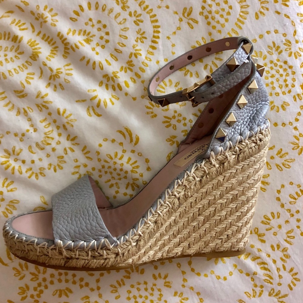 *BRAND NEW* Valentino espadrille wedges -baby blue